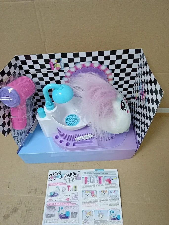 Airbrush Plush Hairiffic Salon Custom Makeover Kit Battery Powered 6+ New