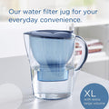 BRITA Marella XL Filter Jug 3.5L Blue Water Purifier MAXTRA PRO Cartridge New