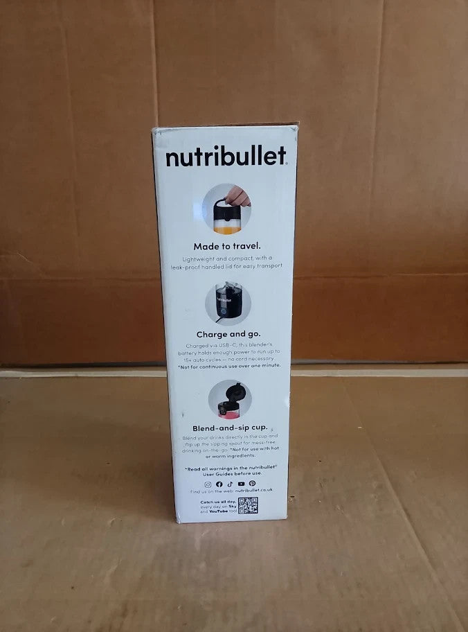 Nutri bullet Portable Blender Black Powerful Extractor Blade 475ml Cup To Go New