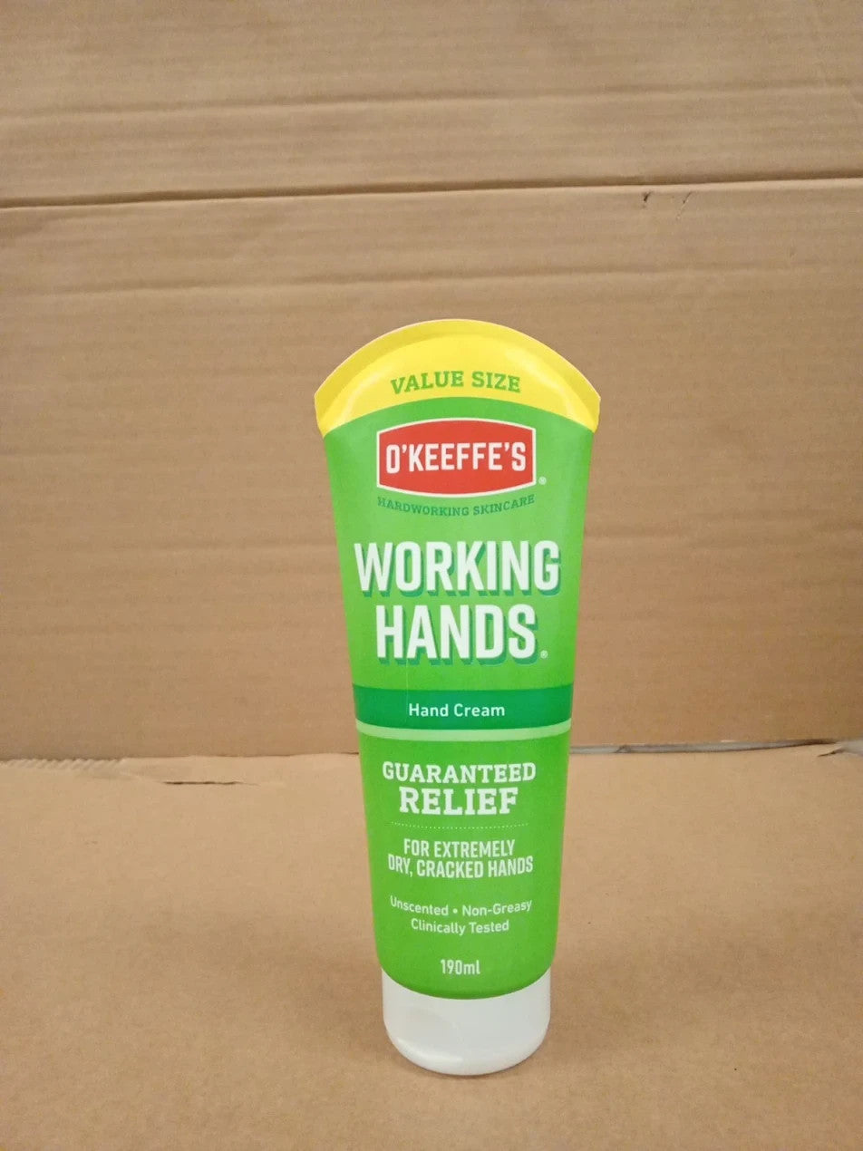 O Keeffes Working Hands Value Tube 190ml Hand Cream Extremely Dry Crack Moisture
