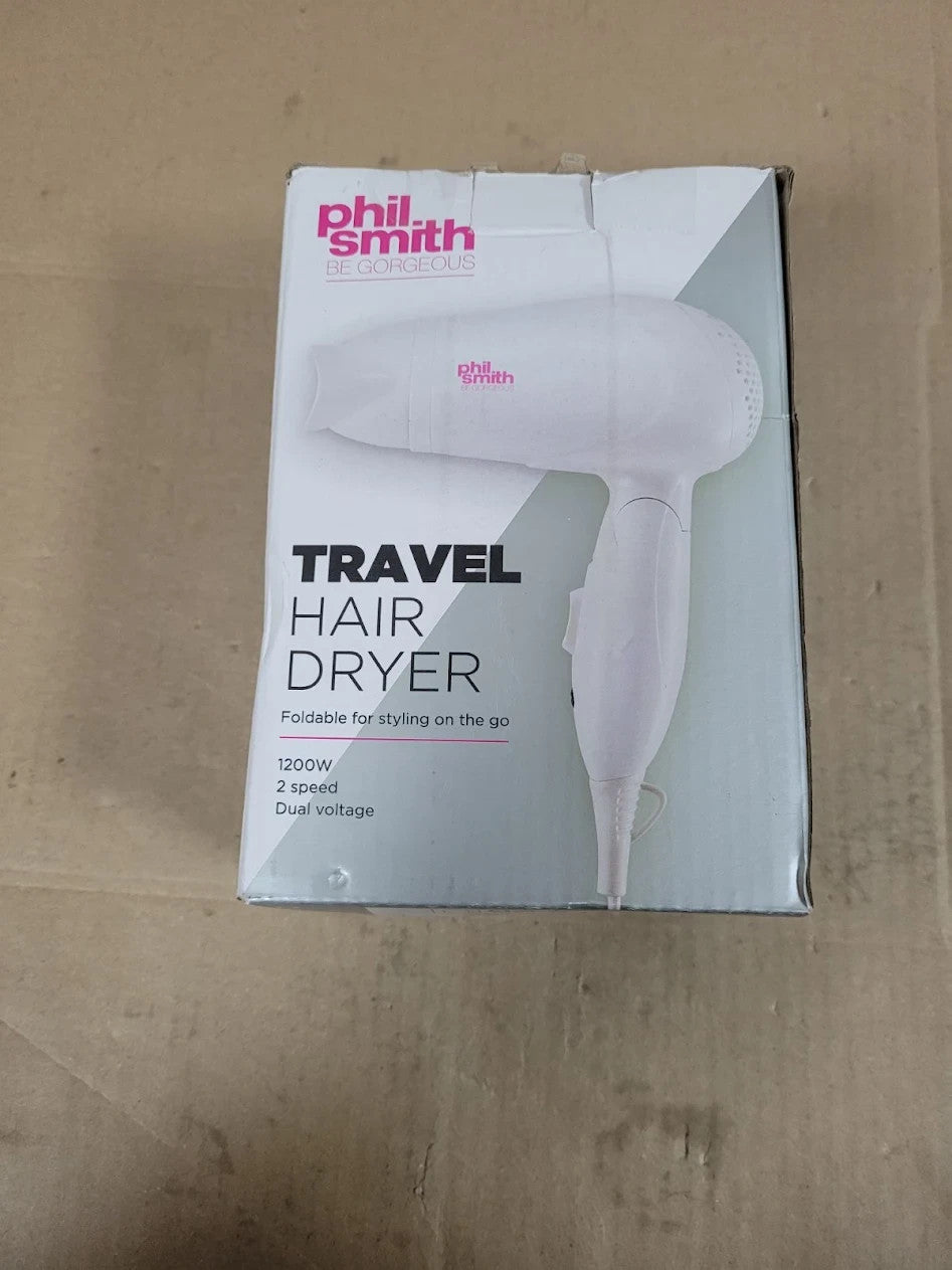 Phil Smith Salon Collection Hair White 2000W Ionic Styling Blow Dryer