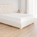 Amazon Basics Bedding Soft Microfibre Double Fitted Sheet 135x190cm White New