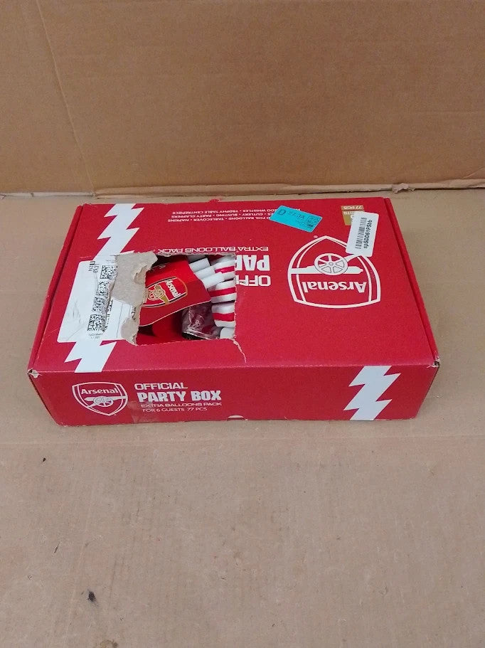 Arsenal Football Club Official Licensed Party Supplies Kit 6 Guests Birthday New
