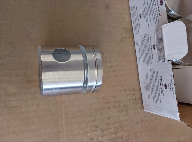Kitchencraft Home Made Spice Herb Jar Stainless Steel Set 6 Silver 16x8x26cm New