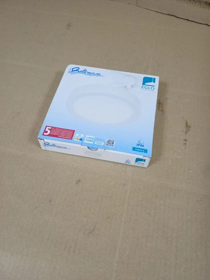 EGLO Fueva 6 LED Bathroom Ceiling Light IP44 White 16.5cm Warm Cool White New