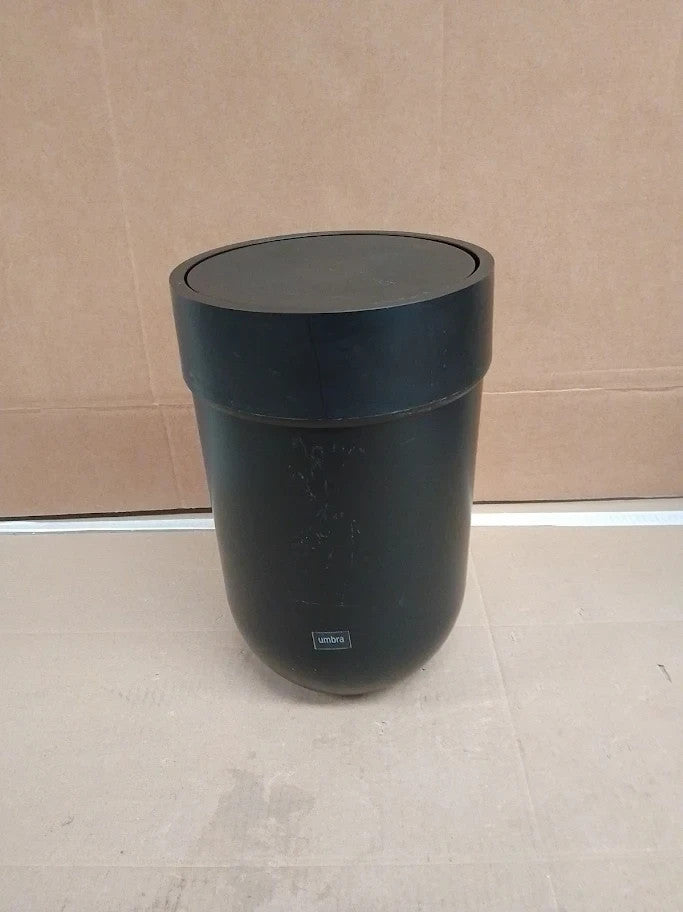 Umbra Touch Trash Can Small 1.6Gallon Garbage Bin Swing Lid Waste Basket New