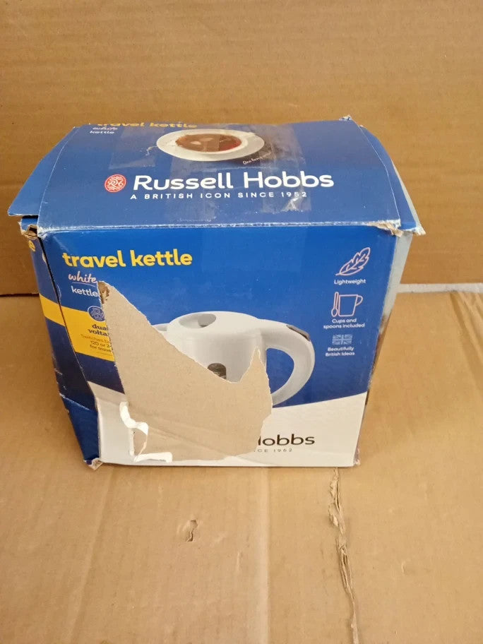 Russell Hobbs Electric 0.85L Travel Kettle Small Compact Dual Voltage 1kw New