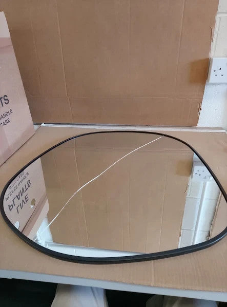 Habitat Black Asymmetric Wall Mounted Mirror Metal Frame 60x60x1.2cm