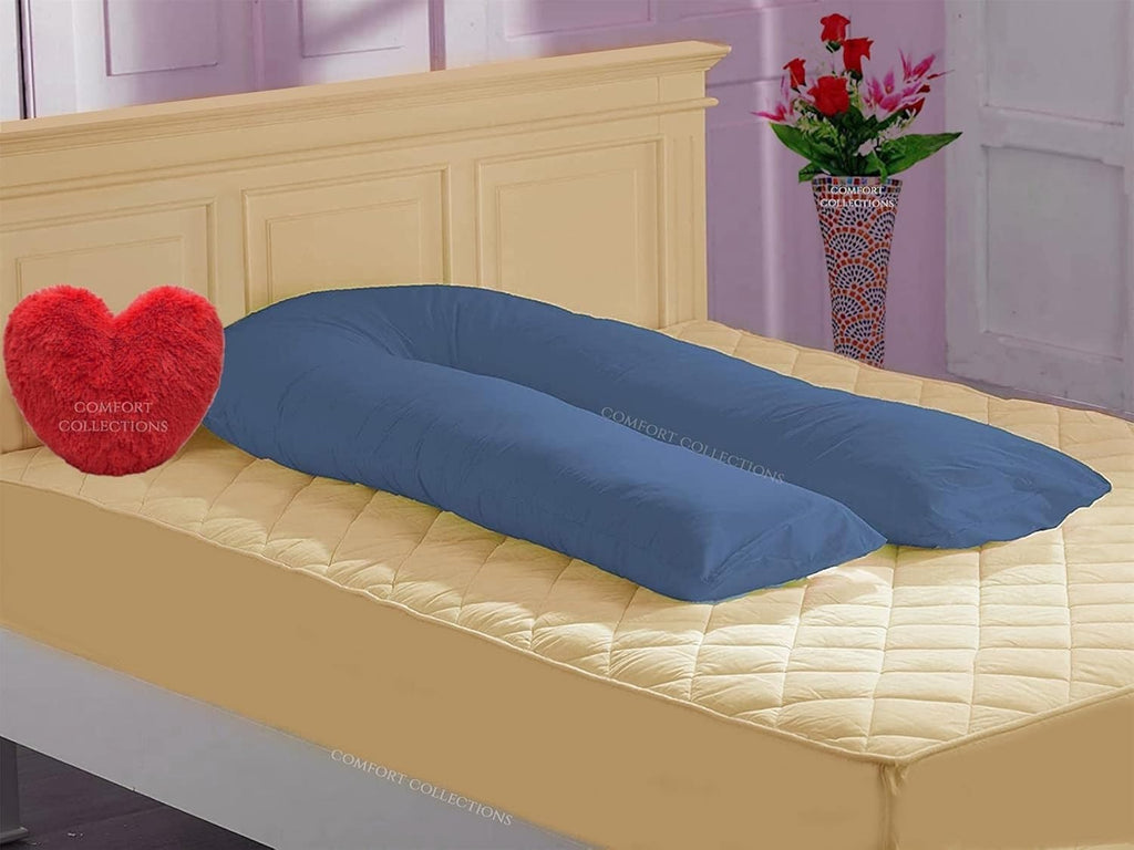 Comfort Collections 12ft U Shaped Pillow Case Cover Maternity Nursing Pregcy New