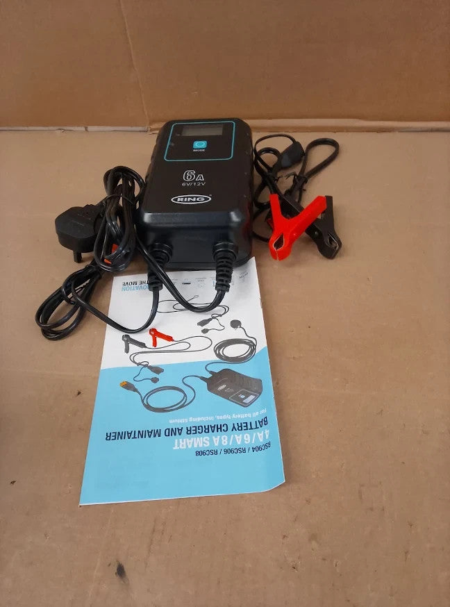 Ring SmartCharge 6A Car Battery Charger Maintainer AGM EFB Lithium Design