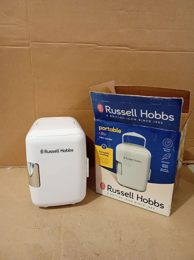 Russell Hobbs RH4CLR1001 4L/6 Can Portable Mini Cooler Warmer Drinks