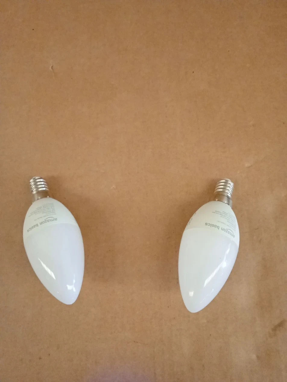 Amazon Basics E14 Smart LED Bulb 4.7W WiFi Light  2.4 GHz Alexa Only 2 Pack New