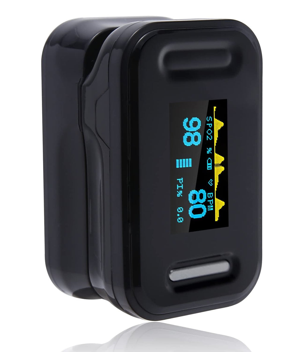 SPo2 Monitor Pulse Oximeter UK Adhere Heart Blood Oxygen Black New