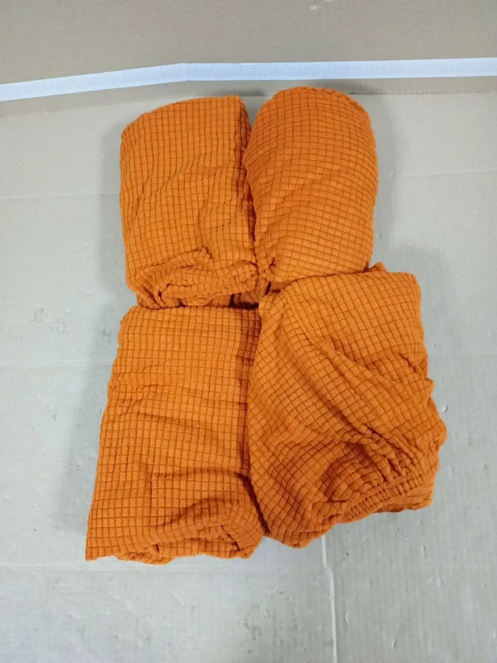 Odot Orange Chair Covers Dining 4 Pack Stretch Corn Velvet Room Washable New