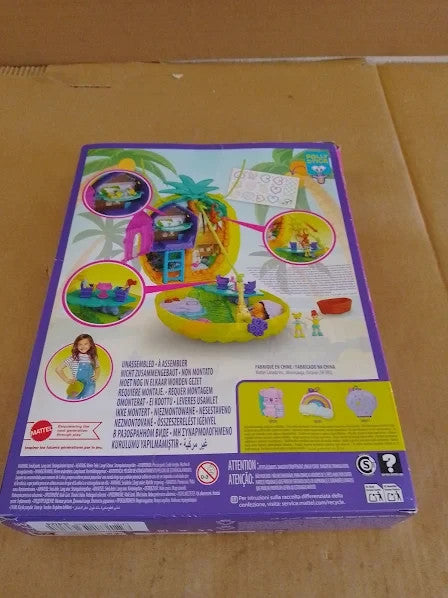Polly Pocket Micro Tropical Pineapple Purse 2in1 Purse Playset 7x15x20cm 4+ New