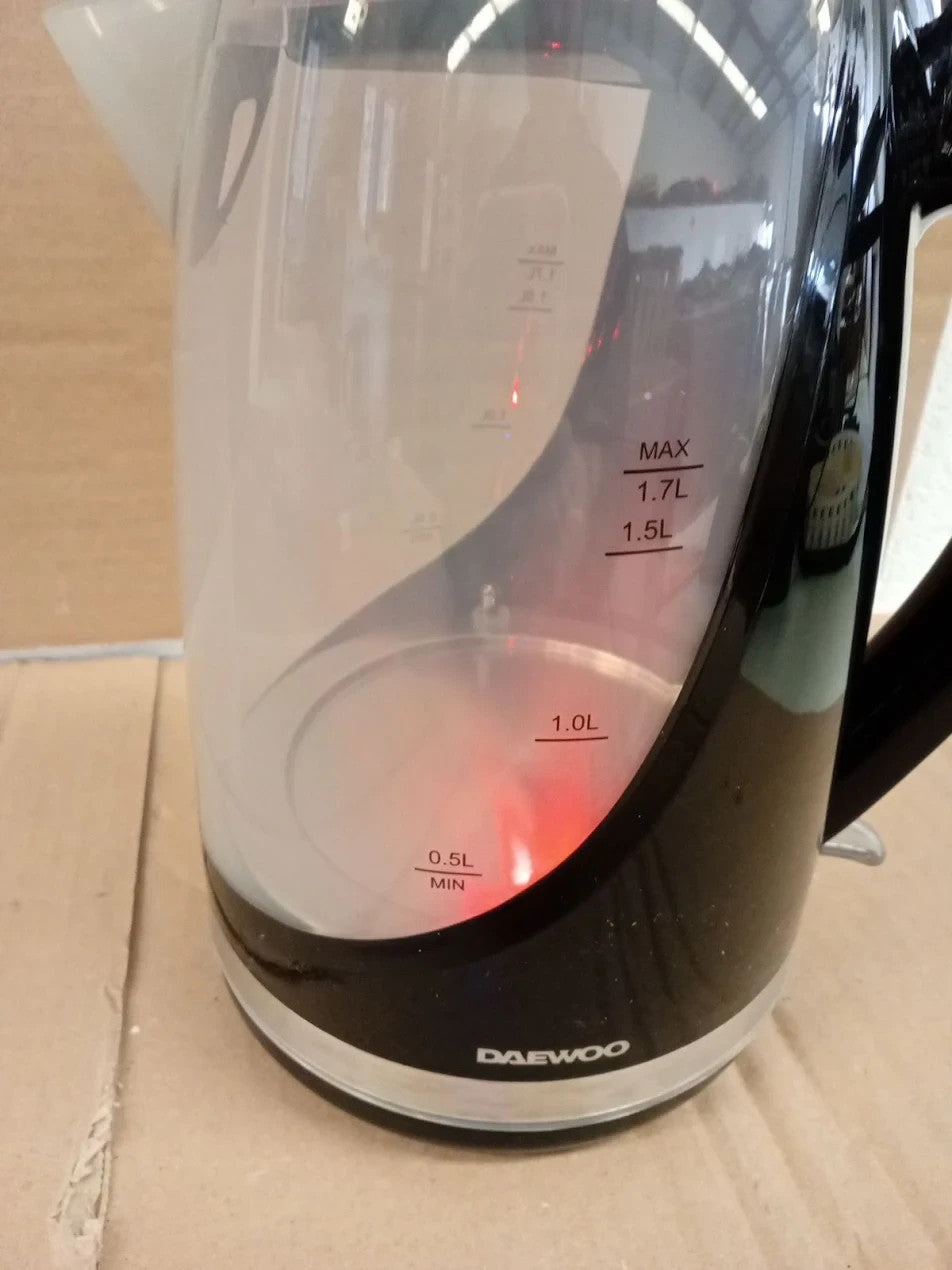 Daewoo LED Kettle Colour Changing Kettle LED Illumination When Boiling 360° 1.7L