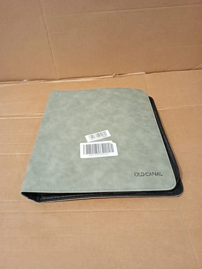 Old Canal Trading Card Binder Holds 252 Top Loaders TCG Sports Design Gray