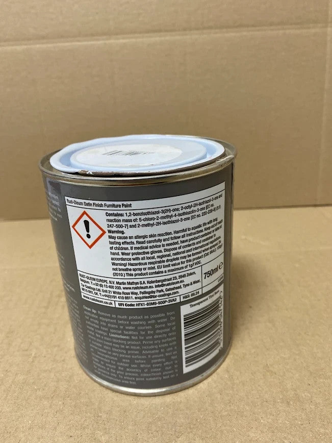 Rust Oleum Brown Furniture Skirting Board Paint In Satin Finish 750ml