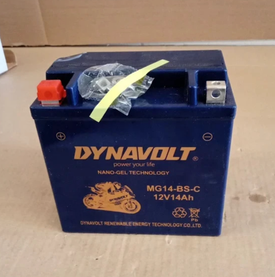 Dynavolt MG14 BS C Motorcycle Battery YTX14 12V BS Replacement Modern Design