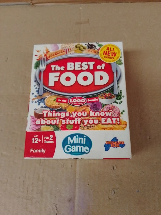 Drumond Park Logo Best Of Food Board Game Memory Puzzle For 2 Players 12+