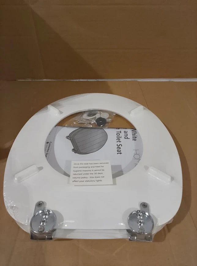 Argos Home Tongue Groove Style Toilet Seat 45x37.3x5.3cm New