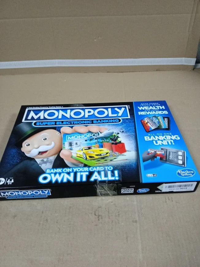 Monopoly Ultimate Rewards Family Board Game Cashless Electronic Banking 8+ New