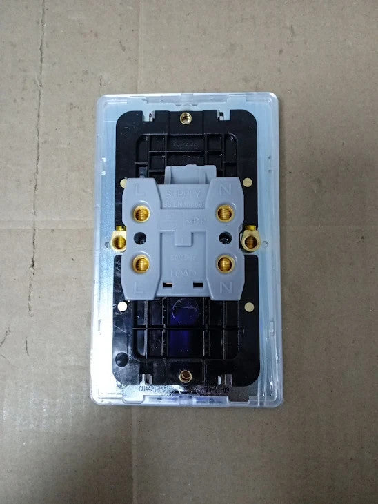 Schneider Electric Ultimate Screwless Flat Plate Control Switch Neon New