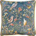 Furn Wylder Tropics Orient Cushion Cover Velvet Chinoiserie Birds 43x43cm New