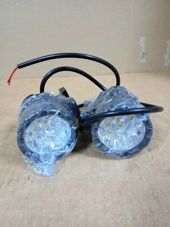 YnGia LED Motorcycle Spotlight Kit 90W 12V 2 Piece Waterproof Driving Lights New