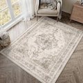 Hugear Vintage Beige Rugs Living Room Washable Non Slip Large Area 90x150cm New