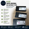 HP 937 Black Cyan Magenta Yellow Original Ink Cartridge Multipack 6ZC72AE