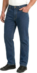 Lee Cooper Mens LCPNT219 Workwear 5 Pocket Wash Stretch Denim Jeans Navy 36W/29L