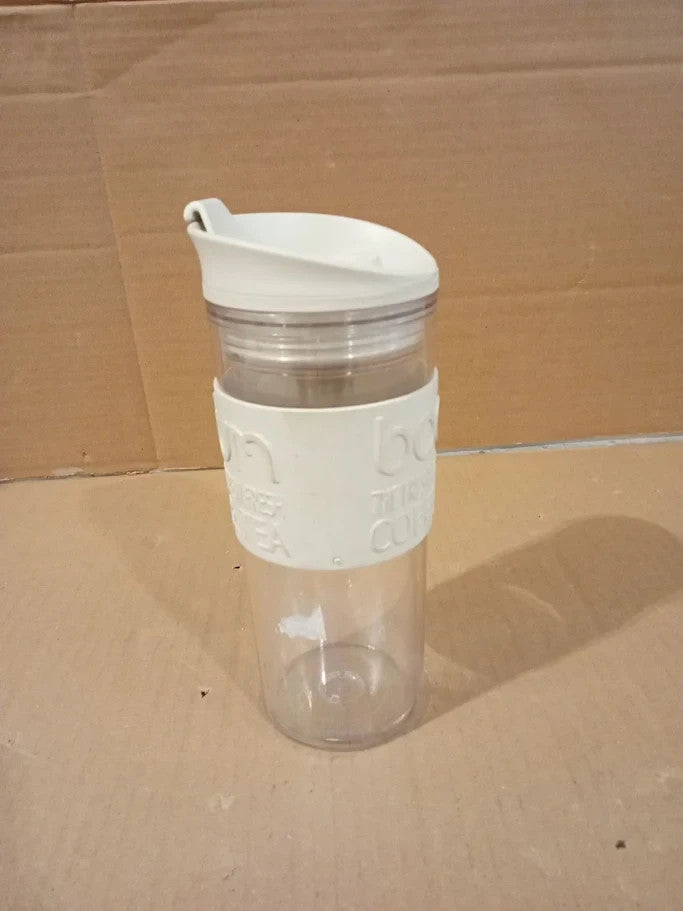 Bodum 1110101S Travel Mug Thermal Plastic Hinged Lid 0.45 L Clear Light