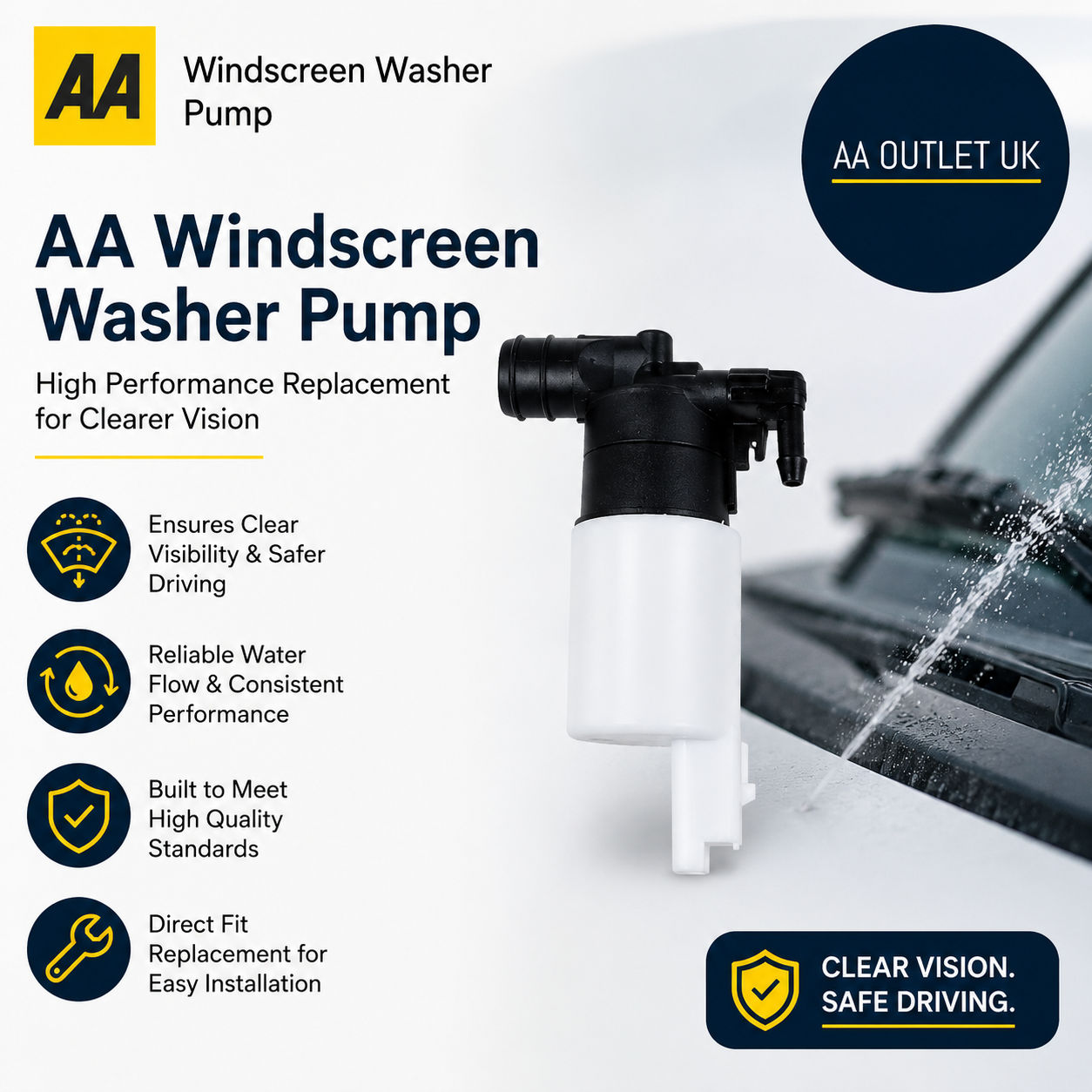 Blue Print ADT30309 Washer Pump Direct Original Equipment Replacement