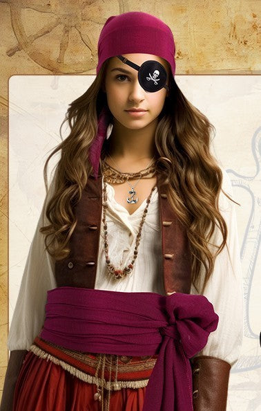 GSrenyu Pirate Accessories Pirates Fancy Dress Festivals Cosplay Kids Party New