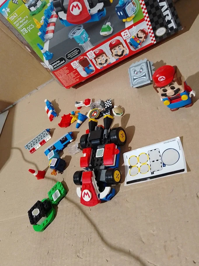 Lego Mario Kart Interactive Mario Standard Kart Toy Race Course Car 7+