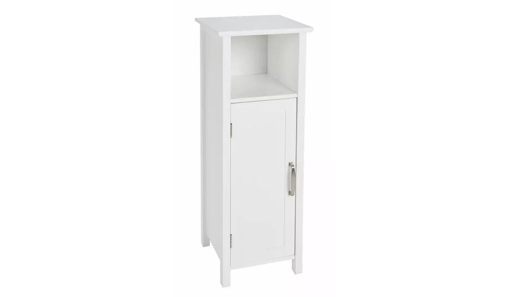 Argos Home Tongue Groove Single Storage Unit White Bathroom Cabinet Design New
