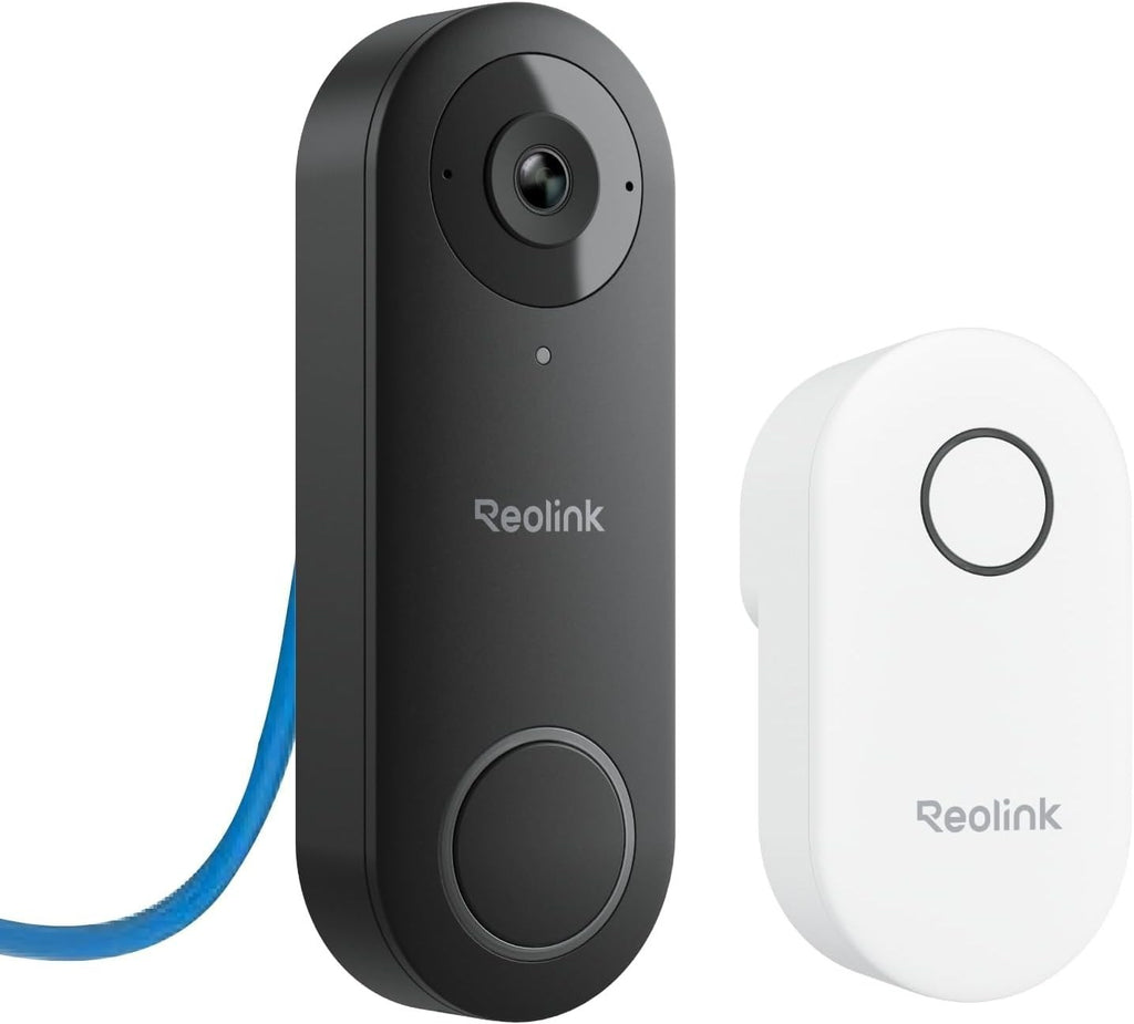 Reolink PoE Doorbell Camera Wired Chime 5MP HD Smart Video 180° Wide View New