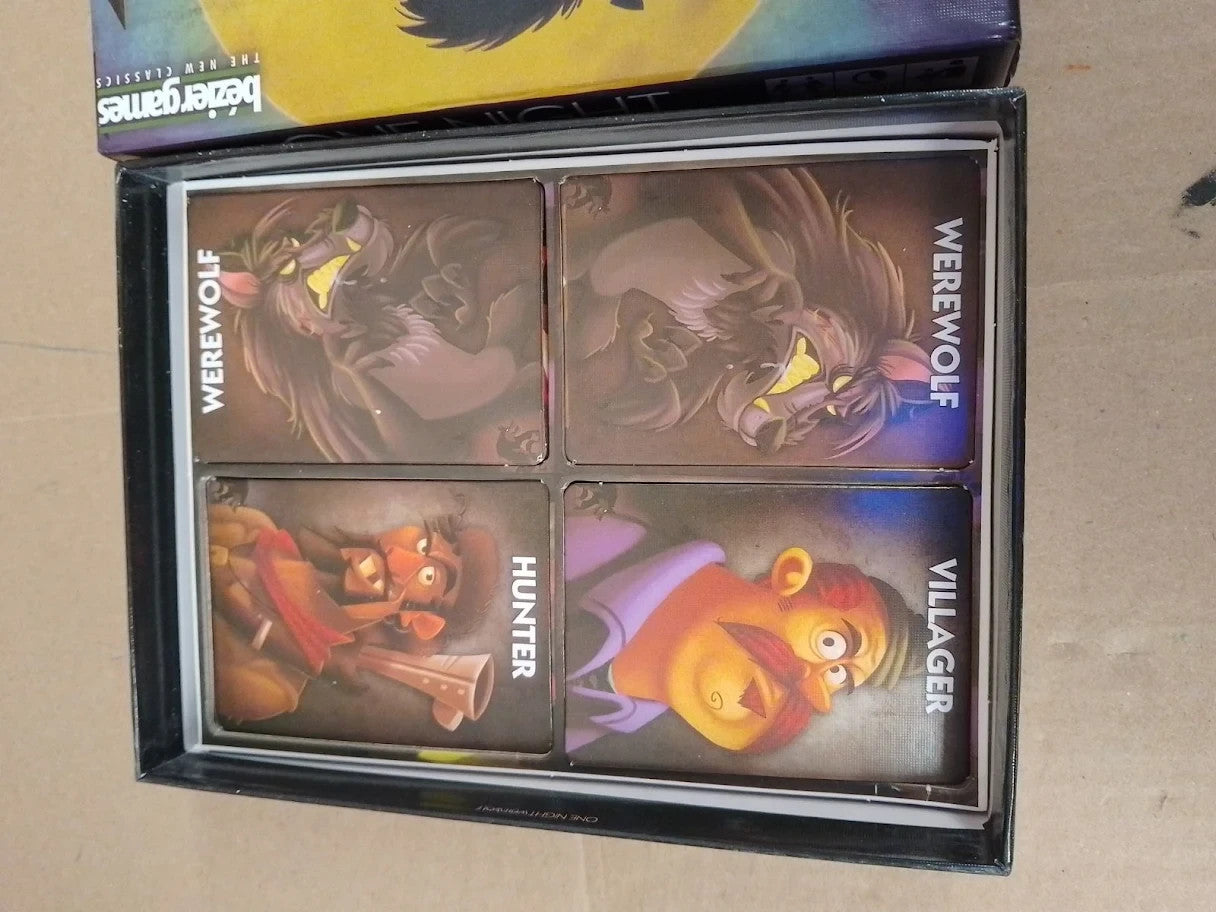 Bezier Games One Night Ultimate Werewolf Board Game 3-10 Players 8+ New