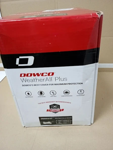 Dowco Weather All Plus Motorcycle Cover Ratchet Black Waterproof XXL New