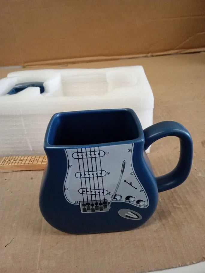 Zonsuse Creative Ceramic Guitar Mug Personalized Mug With Lid Best Gifts