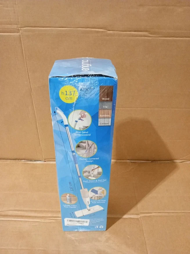 Enigma 137cm Spray Mop 3 Washable Pads Refillable Floor Cleaner Wet Dry New