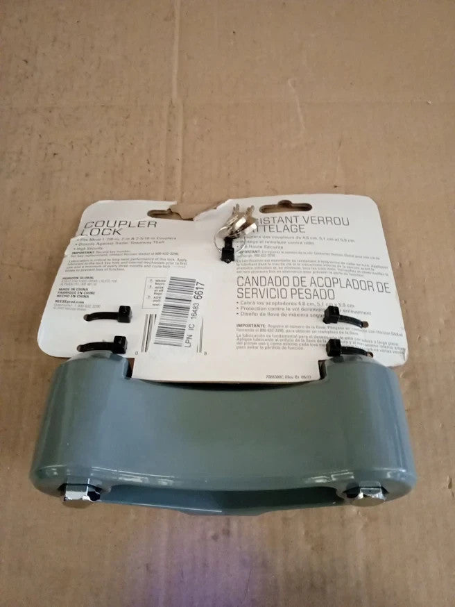Reese Towpower 7088300 Heavy Duty Coupler Lock Grey Trailer Security Design