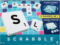 Mattel Scrabble Board Family Word Game 2-4 Players 35.5x35.5cm 12+ New