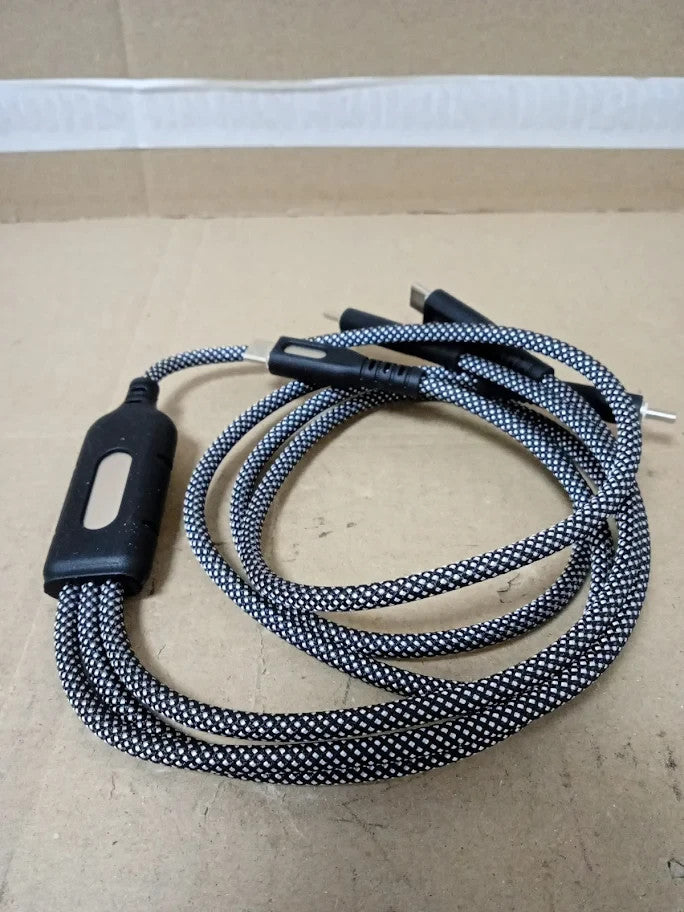 Amuvec 100W USB C Multi Charging Cable Total 100W Max 3in1 TypeC Fast Charge New