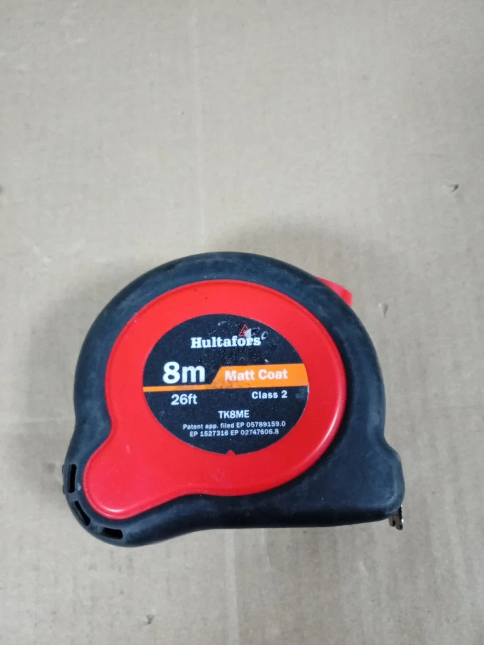 Hultafors TKC8ME TufLok Pocket Tape 8m Matt Coat 26ft Width 25mm EC Class II