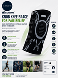 Kuangmi Knob Knee Brace Pain Relief Support Patella Gel Pad Right Large
