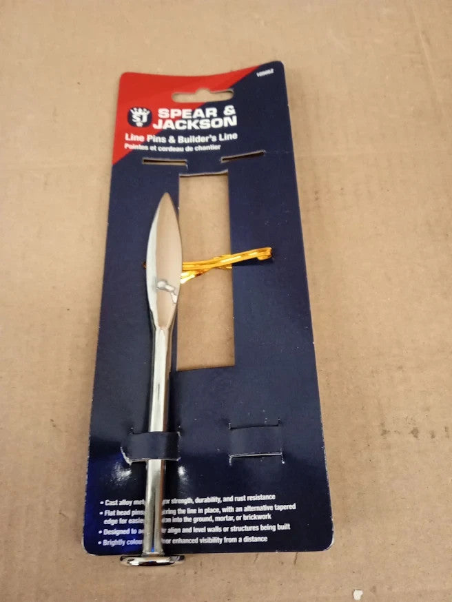 Spear & Jackson 10505Z Line Pins Garden Tool Marker Stakes Set D Durable New