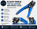 Klein 11061 Stripper Cutter Self Adjusting Wire Blue Alloy Steel 1 Piece