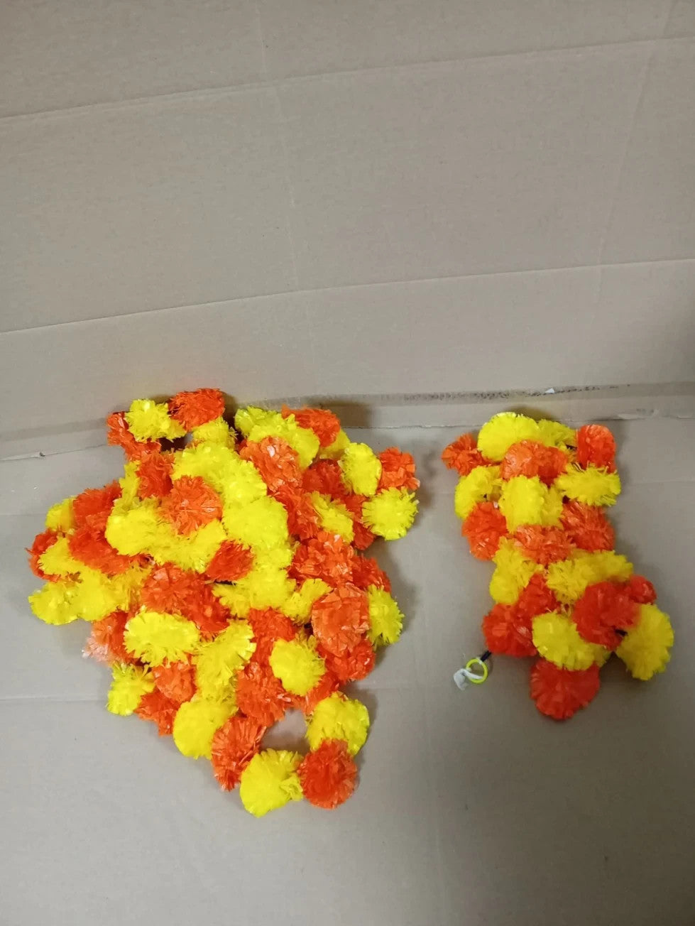 Art of Creation 2 Pieces 5ft Marigold Garland Flower Indian American Floral New